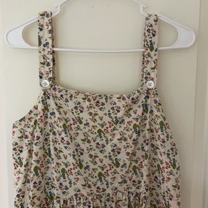 Zara Floral Maxi Dress Size Medium NWOT